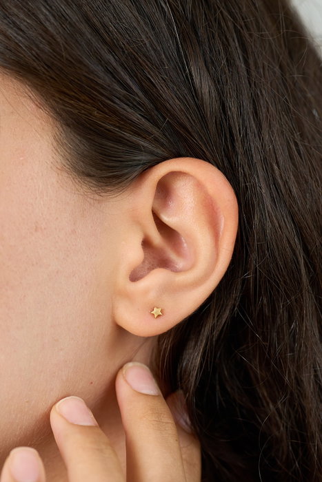 Heliophilia Silver Pendientes de Plata de Ley 925 en Dorado